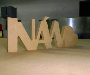letreros para enventos. Material MDF