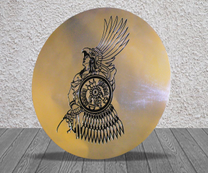 cuautemoc grabado de aluminio